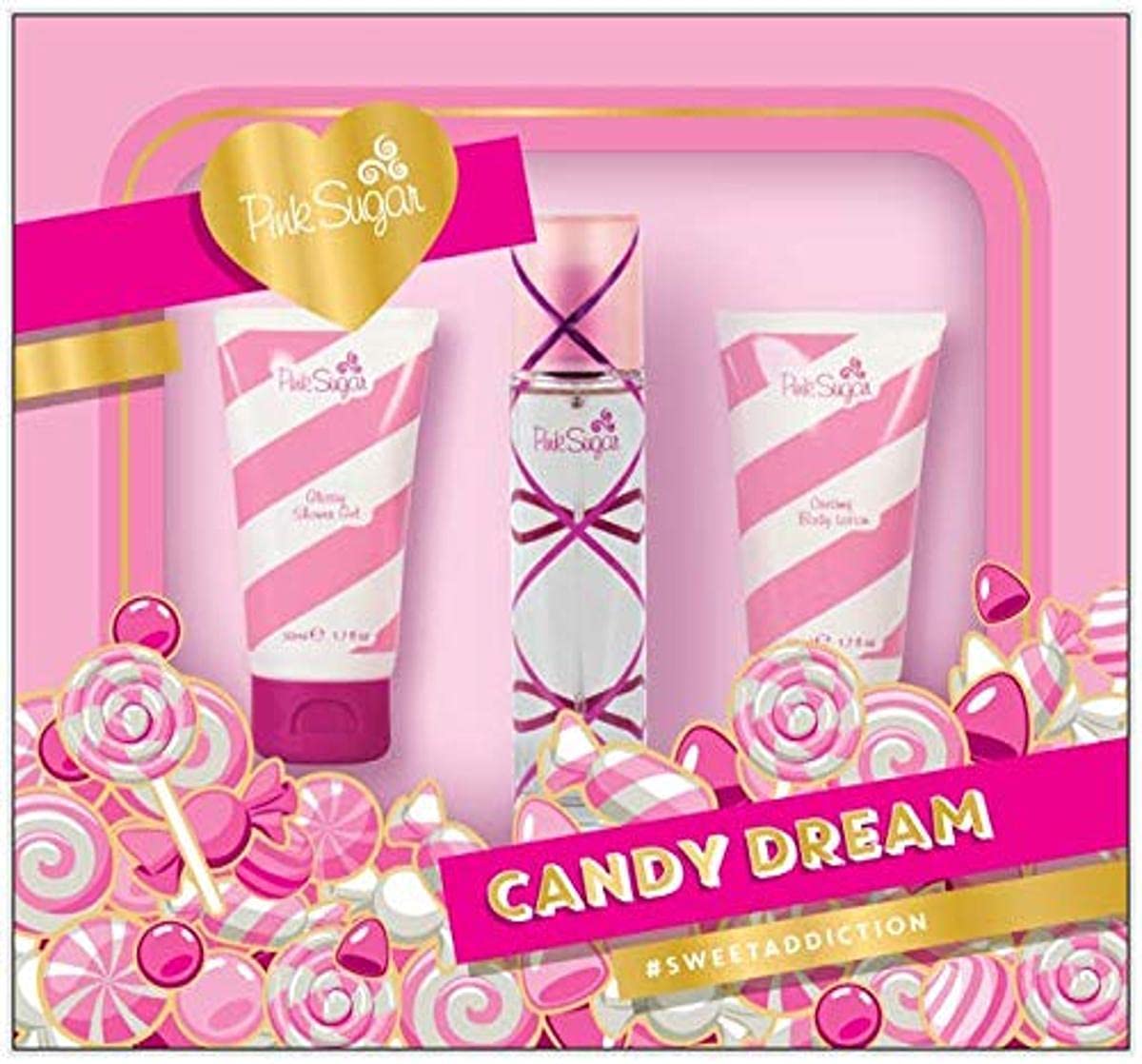 Set de Perfume de Regalo Pink Sugar Candy Dream Eau De Toilette 50 ml - Venta Internacional