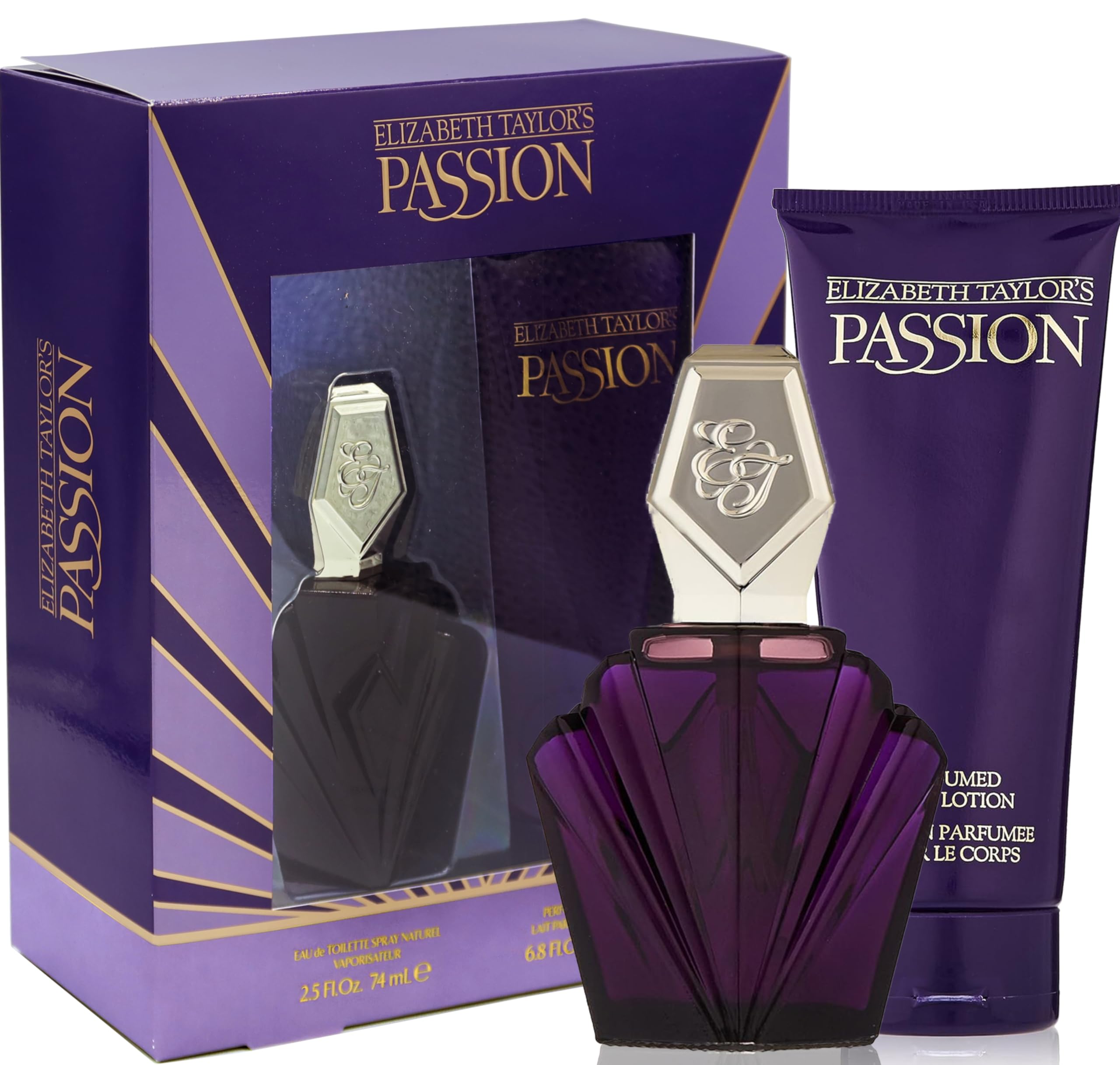 Foto 3 pulgar | Set de Regalo de Perfume Elizabeth Taylor Passion para Mujer 75 ml - Venta Internacional