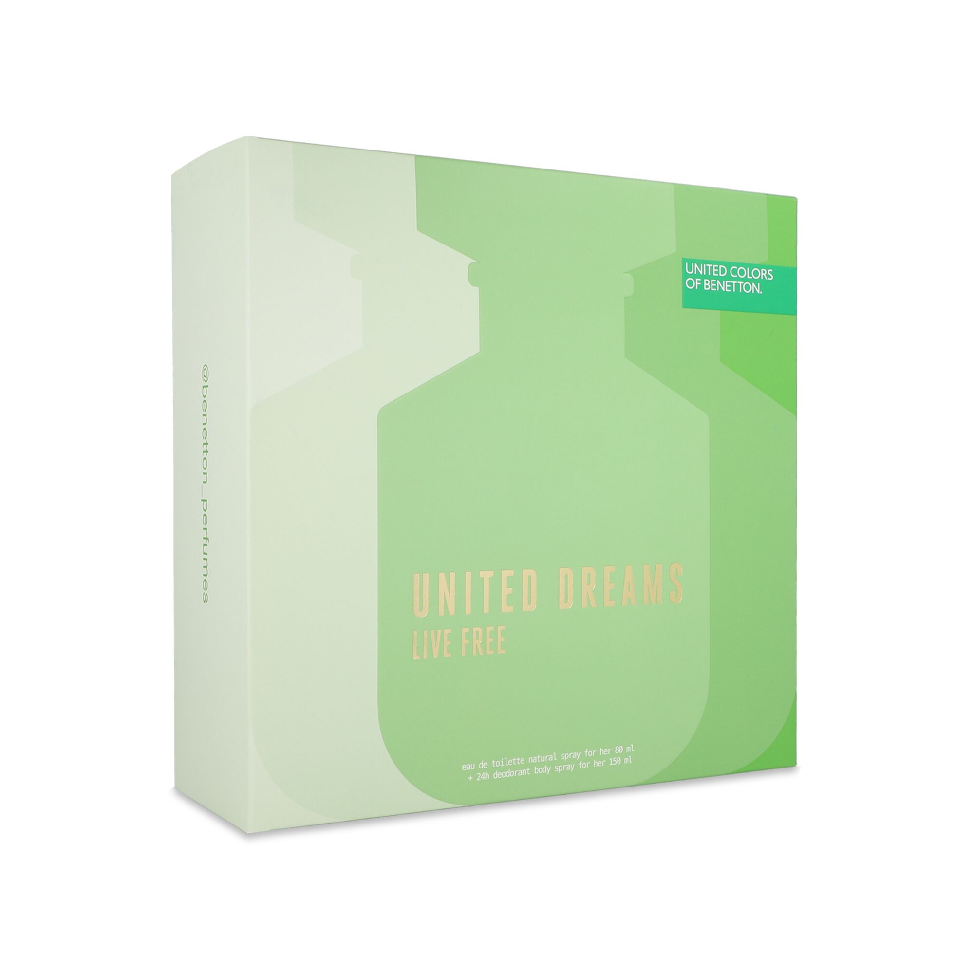 Foto 3 pulgar | Set de Perfume Benetton United Dreams Live Free 2 Piezas para Mujer