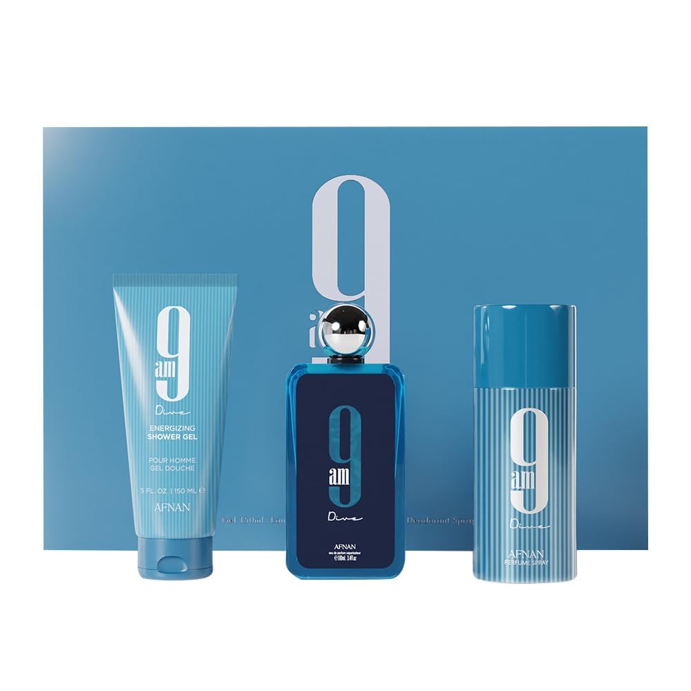 Set de Perfume Afnan 9 Am 3 Piezas para Mujer-Venta Internacional