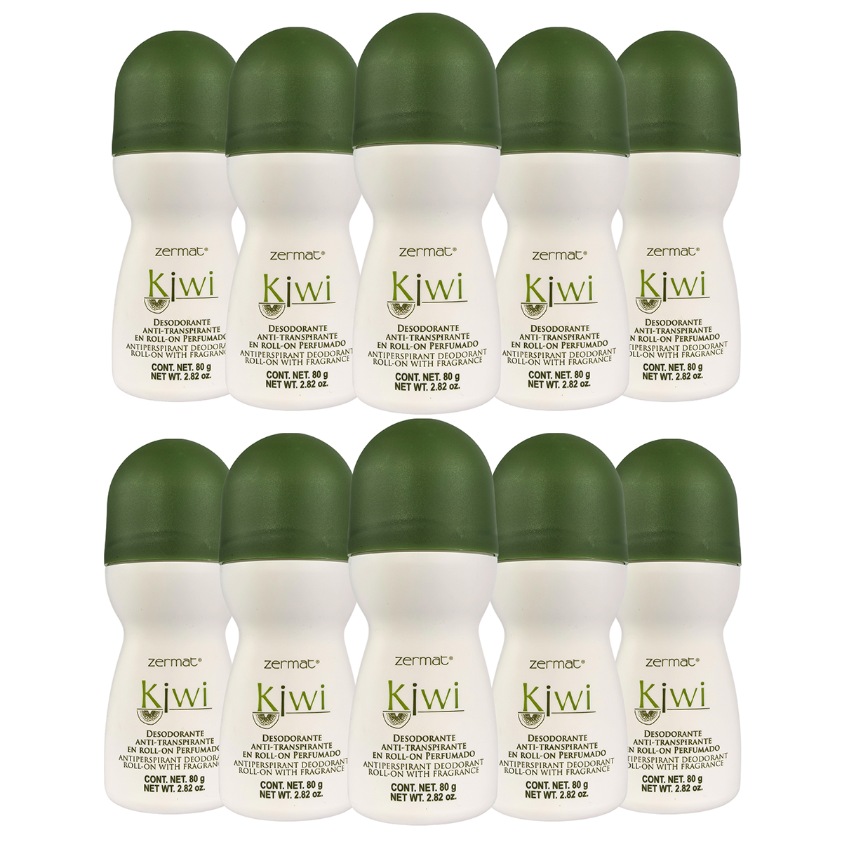 Foto 1 | Desodorante Zermat Roll On Kiwi Perfumado Paquete De 10