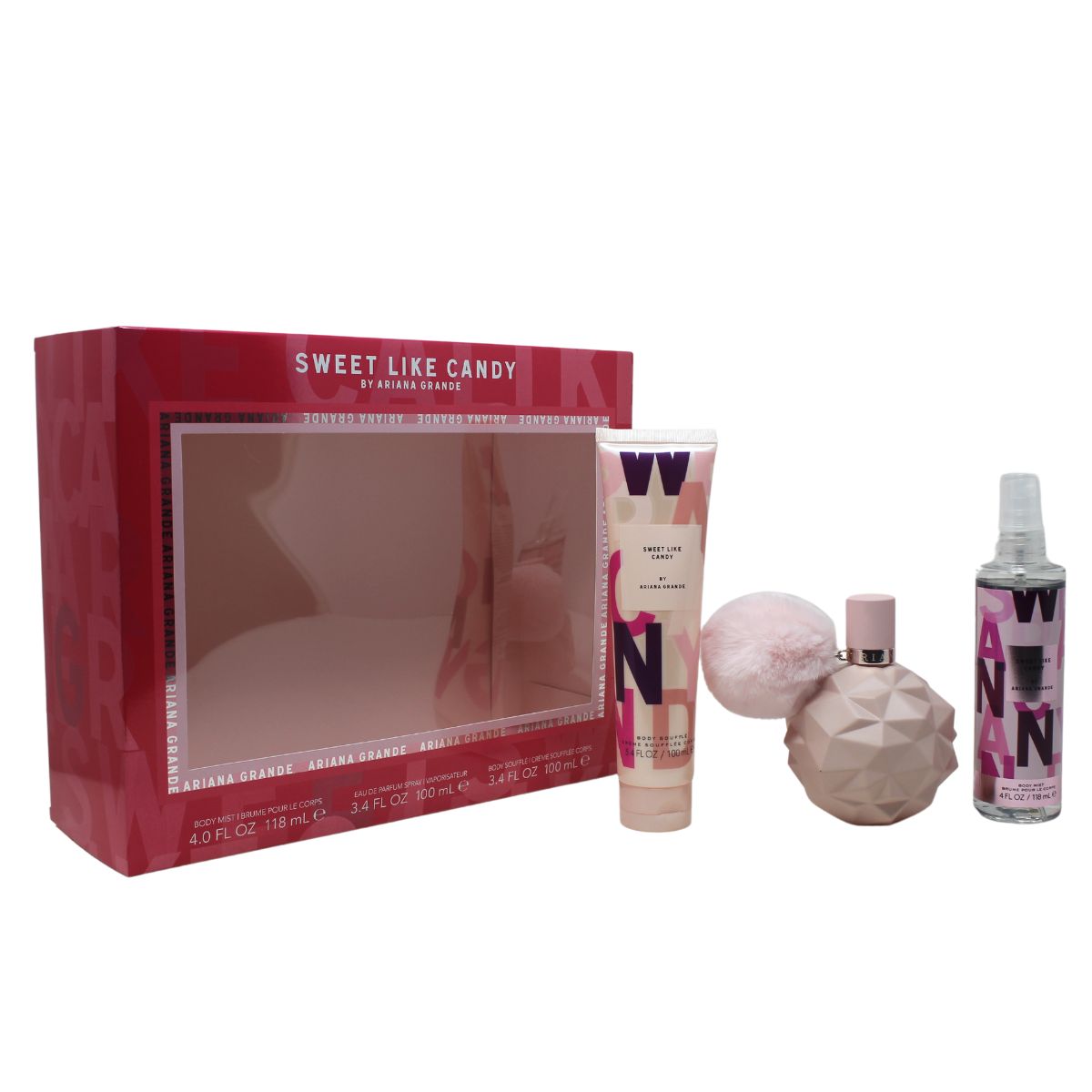 Foto 2 pulgar | Set de 3 Piezas Ariana Grande Sweet Like Candy 100 ml para Mujer