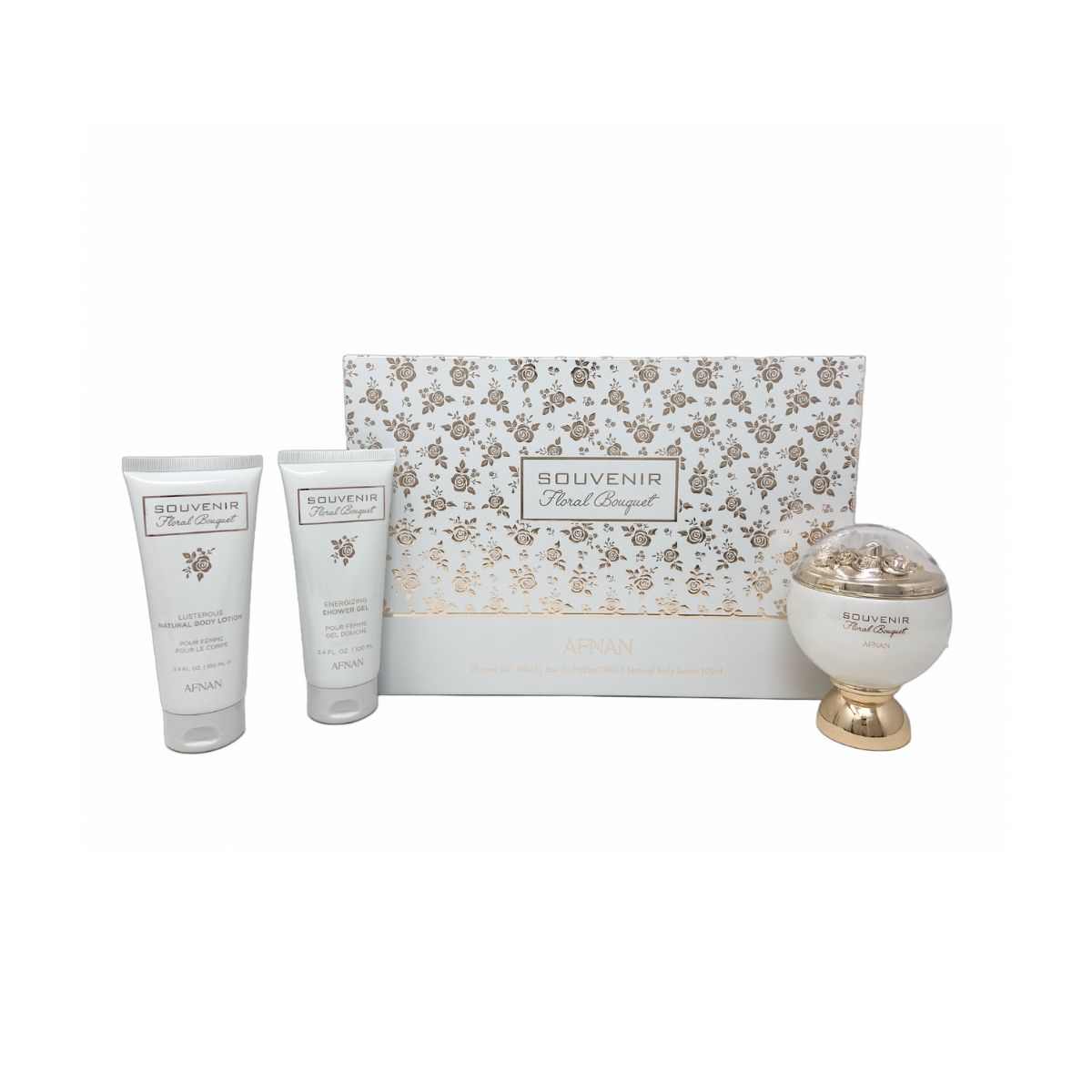 Fragancia Afnan Souvenir Floral Bouquet Set de 3 Piezas para Mujer