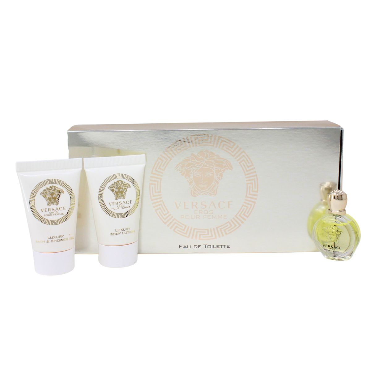 Set de Perfume Versace Eros Pour Femme 3 Piezas para Mujer