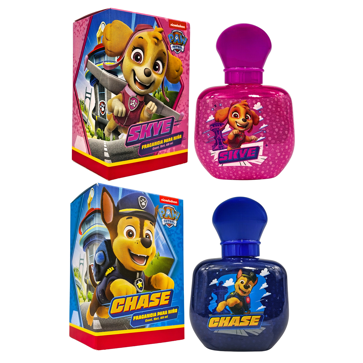 Foto 2 pulgar | Set Perfumes Zermat Paw Patrol Chase y Skye para Niño y para Niña 65 ml C/U