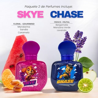 Foto 3 | Set Perfumes Zermat Paw Patrol Chase y Skye para Niño y para Niña 65 ml C/U