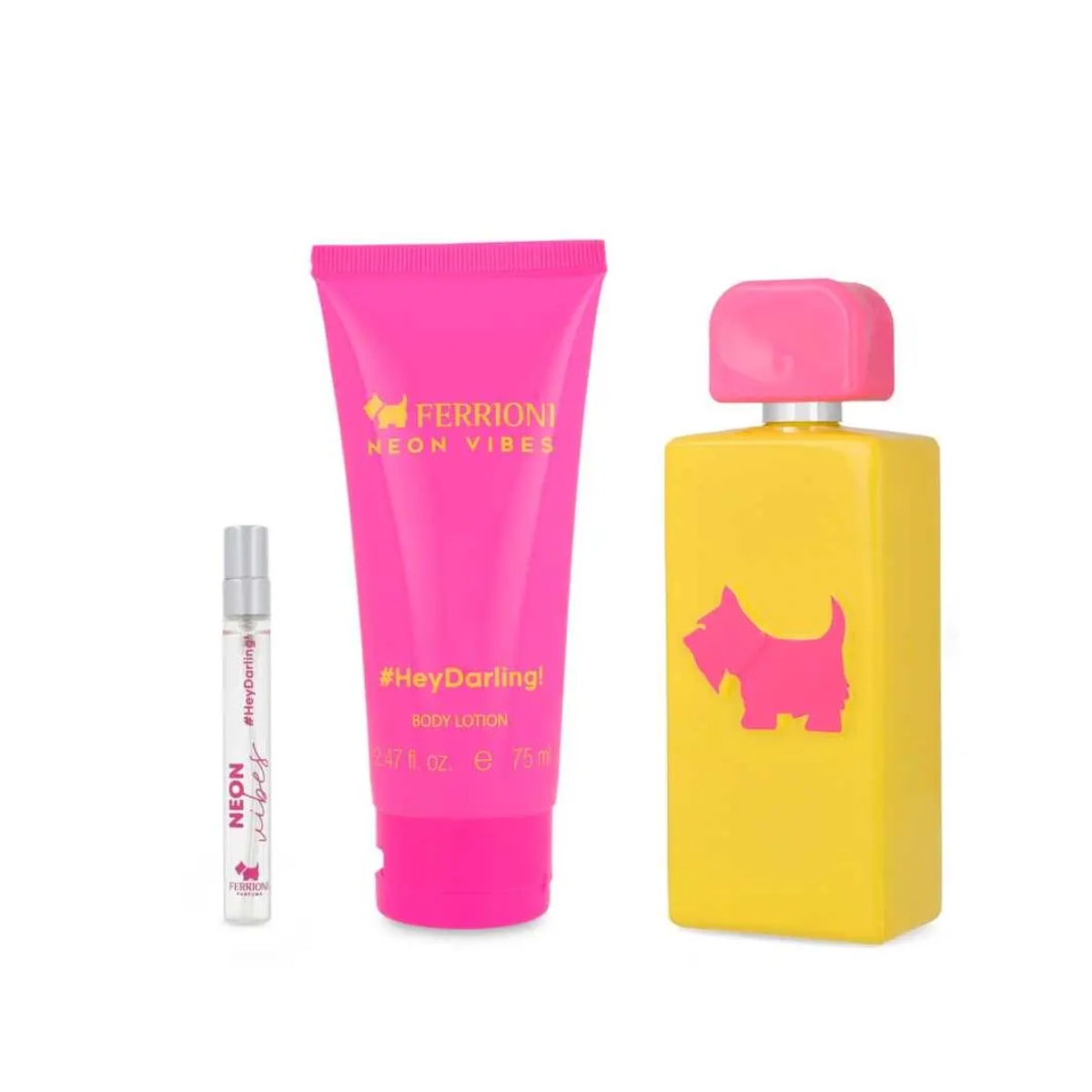 Foto 2 | Set Ferrioni Hey Darling! Neon Vibes 3 Piezas, Spray 100 Ml, Body Lotion 75 Ml, Spray 10 Ml