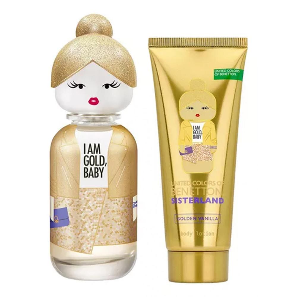 Foto 2 pulgar | Set Golden Vainilla Benetton 2 Piezas Edp