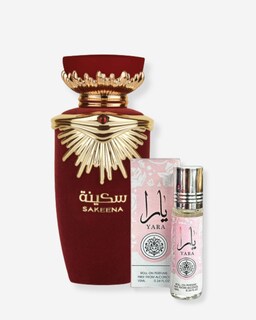 Foto 1 | Kit Lattafa Sakeena Edp 100 Ml + Mini Yara Roll On