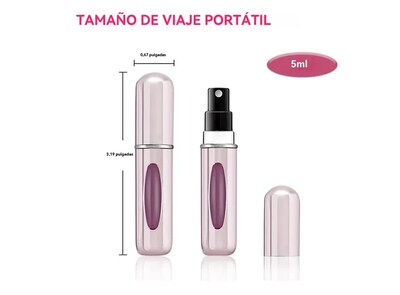 Foto 2 | Atomizador De Perfume Recargable Xtellar Premium, Mini Set De Viaje, 6 Piezas