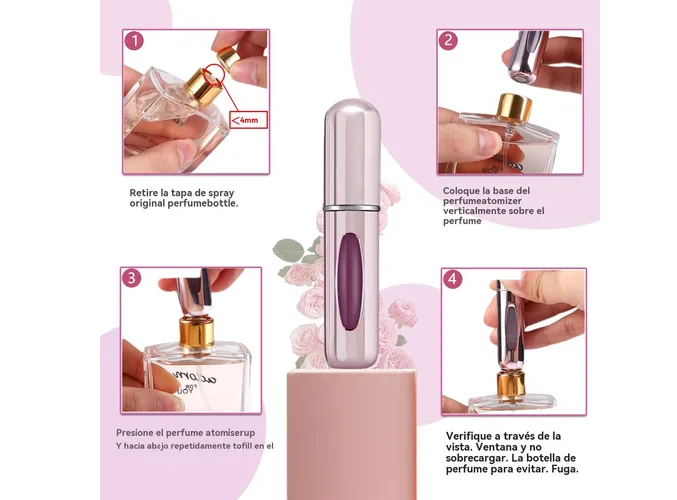 Foto 4 pulgar | Atomizador De Perfume Recargable  Xtellar Premium, Mini Set De Viaje, 6 Piezas