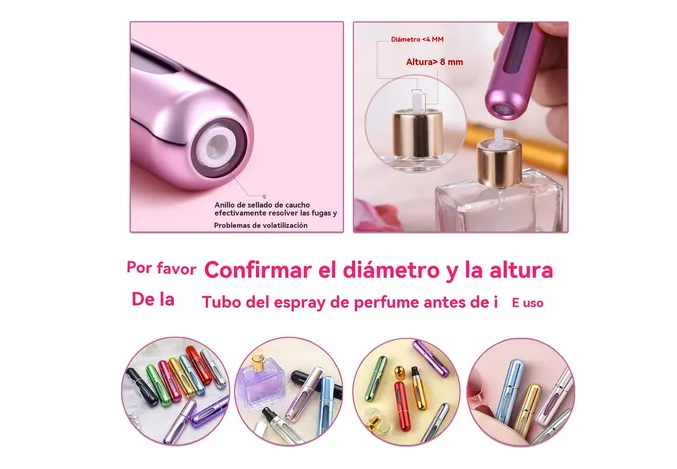 Foto 5 pulgar | Atomizador De Perfume Recargable  Xtellar Premium, Mini Set De Viaje, 6 Piezas