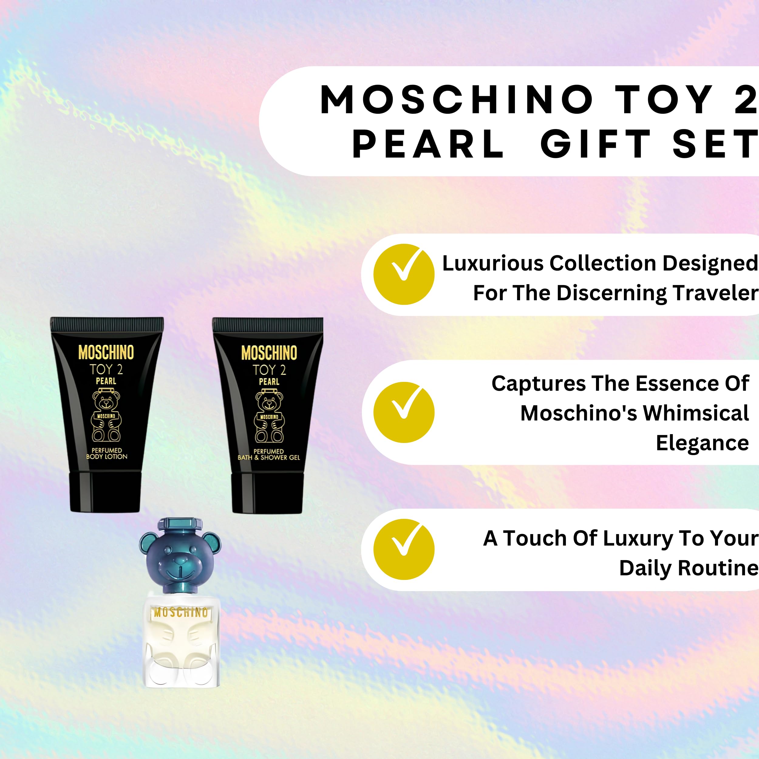 Foto 4 | Set De Perfume Moschino Toy 2 Pearl Para Mujer Mini Splash De 5 Ml - Venta Internacional.