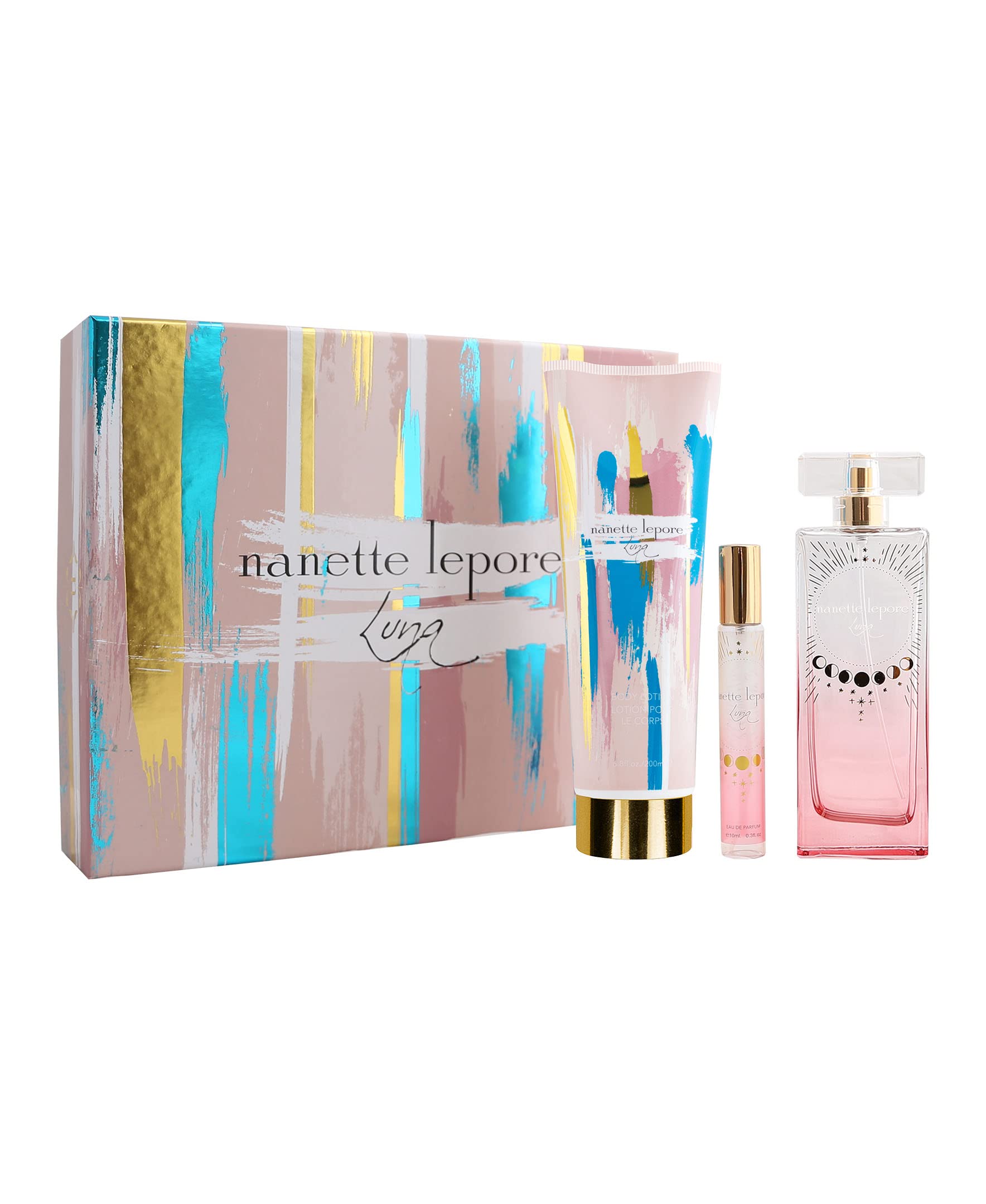 Foto 1 | Set De Regalo Perfume Nanette Lepore Luna Eau De Parfum, 100 Ml, 3 Piezas - Venta Internacional.