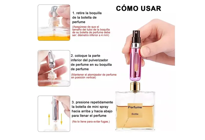 Foto 3 | Miniatomizador Xtellar 6 Piezas de 5 ml C/U