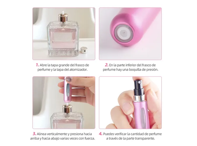Foto 4 | Miniatomizador para Perfumes Xtellar 5 ml 2 Piezas