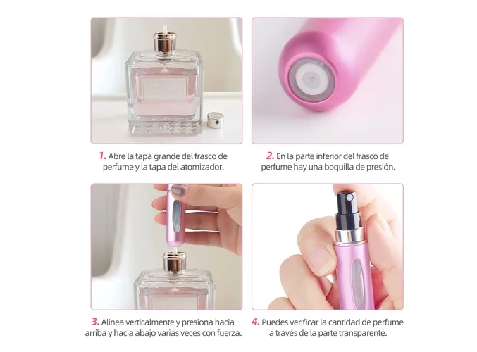 Foto 5 pulgar | Miniatomizador para Perfumes Xtellar 5 ml 2 Piezas