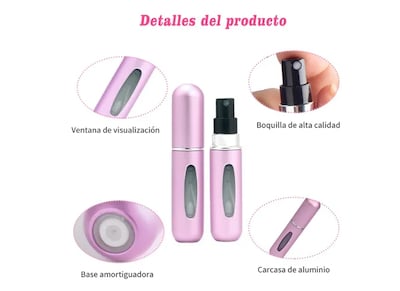 Foto 3 | Miniatomizador para Perfumes Xtellar 5 ml 2 Piezas