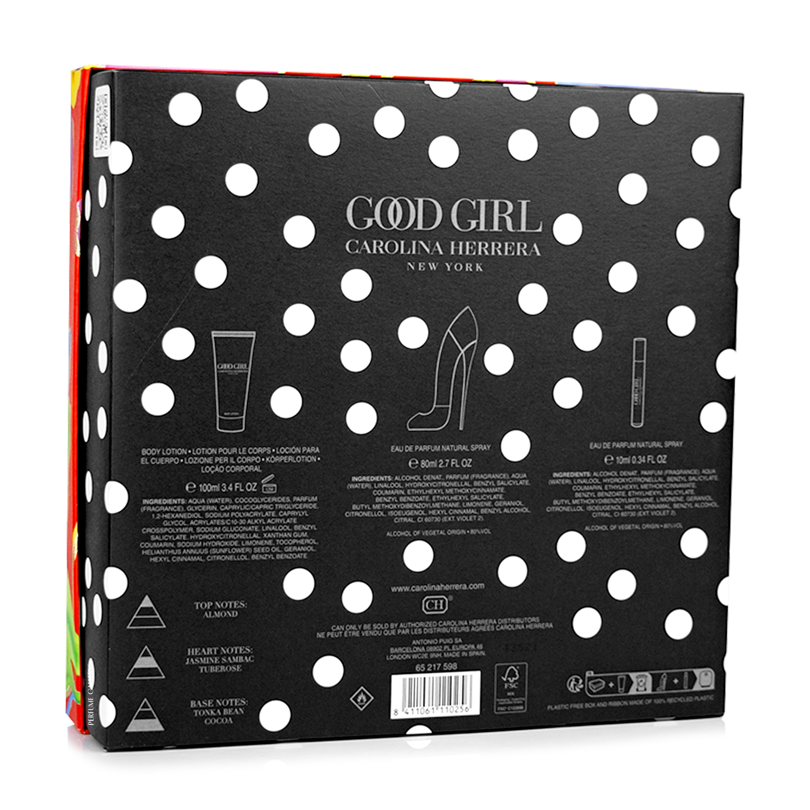 Foto 5 pulgar | Set Para Dama Good Girl Edp 80ml + Crema Corporal 100ml + Perfumero 10ml