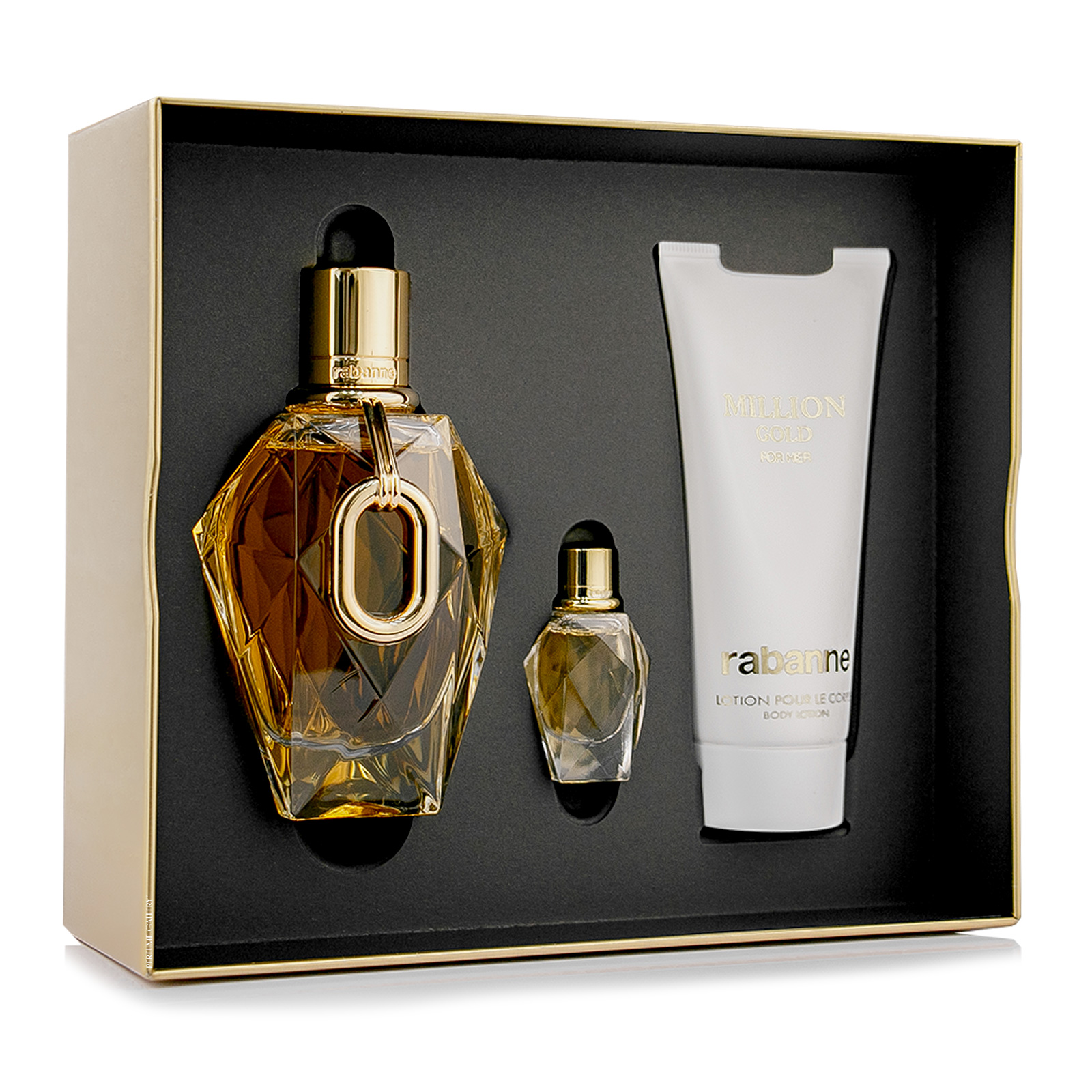 Foto 3 pulgar | Set Para Dama Million Gold Edp 90ml + Crema Corporal 100ml + Replica 5 Ml