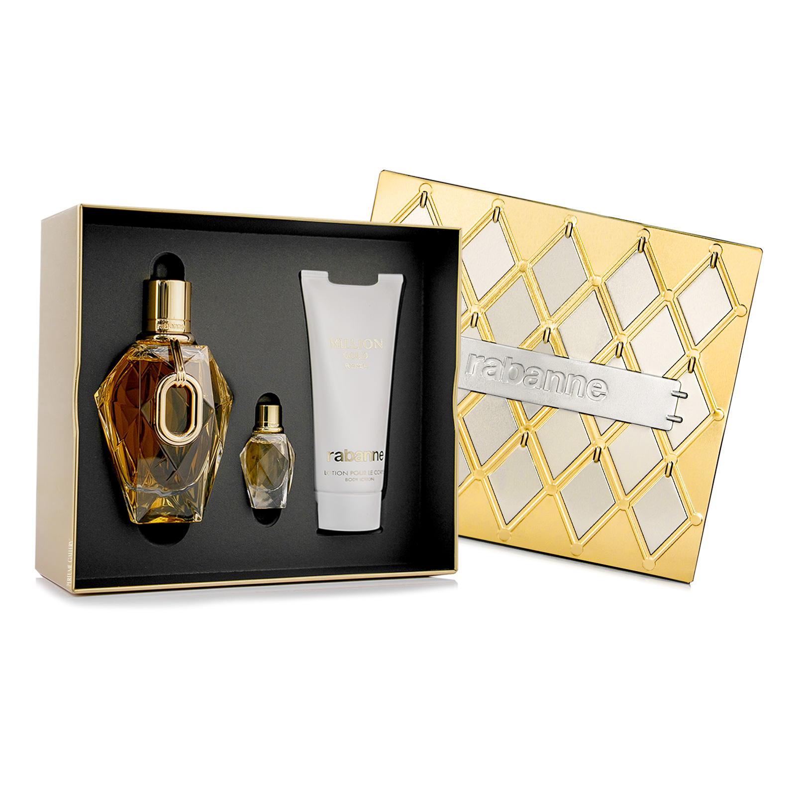 Foto 4 pulgar | Set Para Dama Million Gold Edp 90ml + Crema Corporal 100ml + Replica 5 Ml