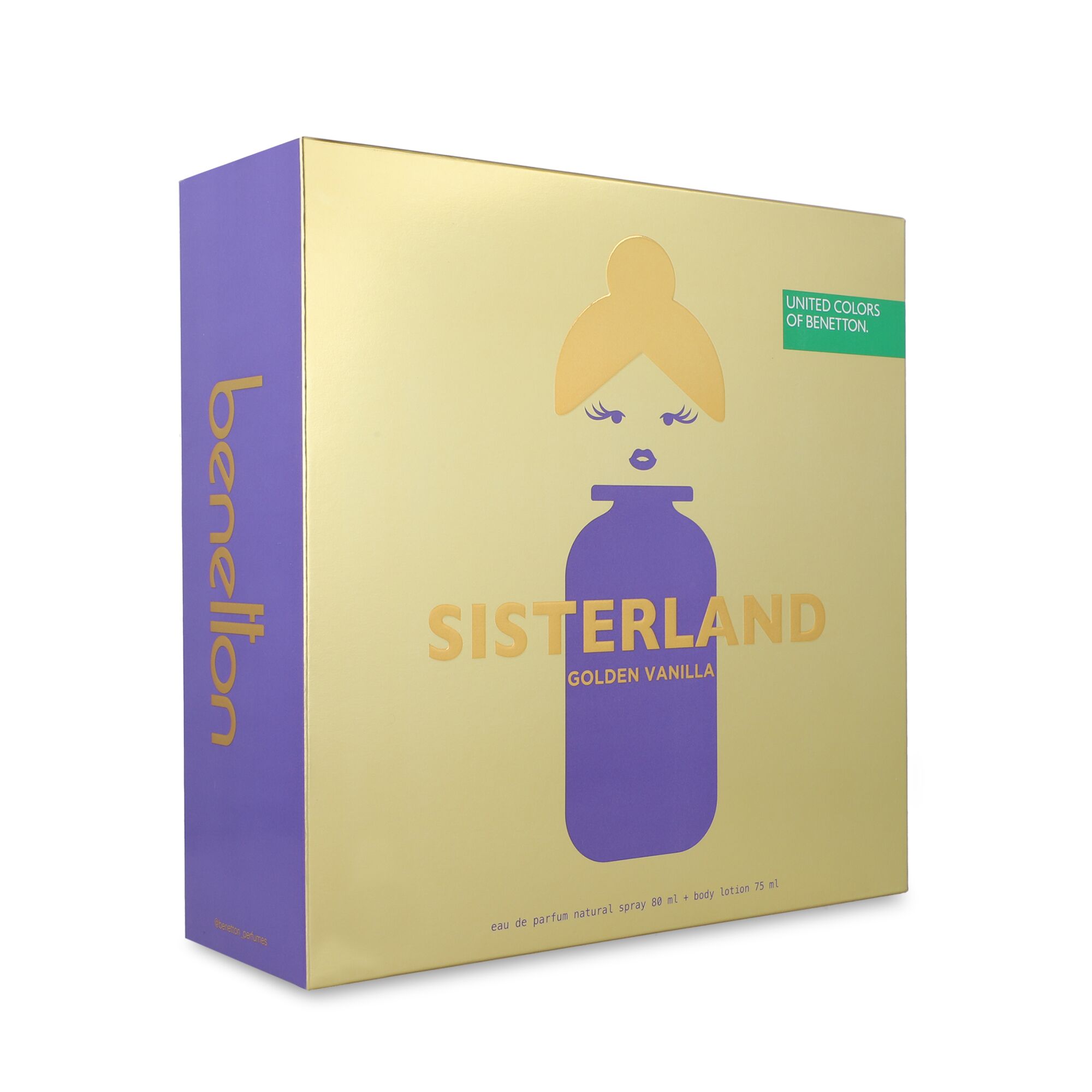 Foto 3 pulgar | Set Benetton Sisterland Golden Vanilla 2 Piezas