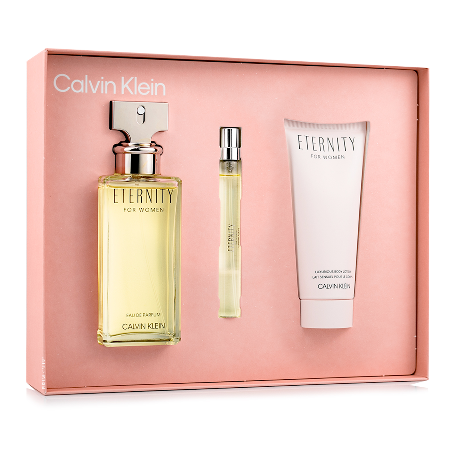 Foto 4 pulgar | Set Para Dama Eternity Edp 100ml+ Crema Corporal + Perfumero 10ml