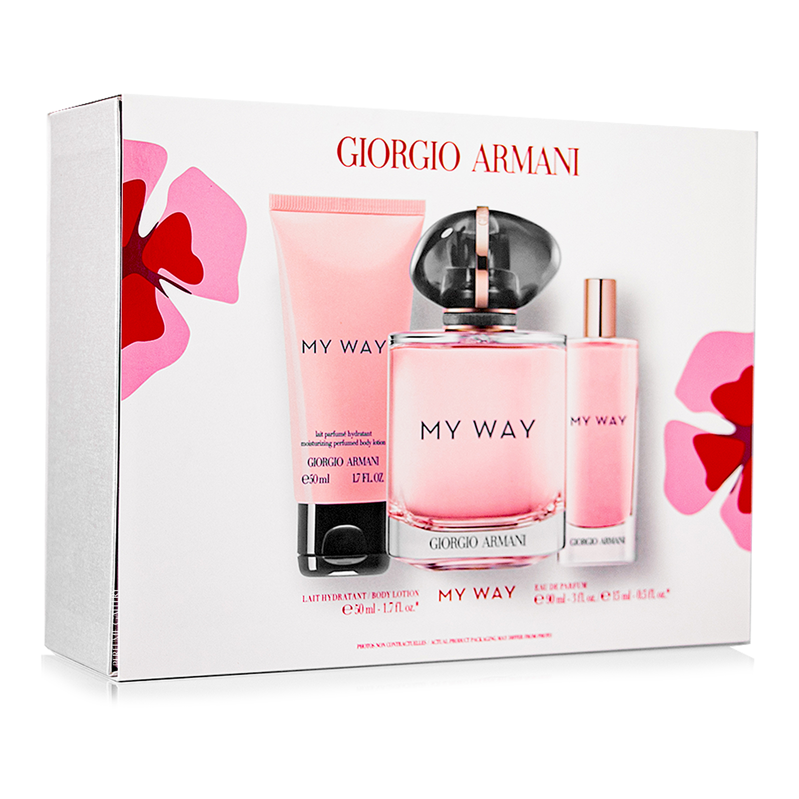 Foto 3 pulgar | Set Para Dama My Way Edp 90ml + Crema Corporal 50ml + Perfumero 15ml