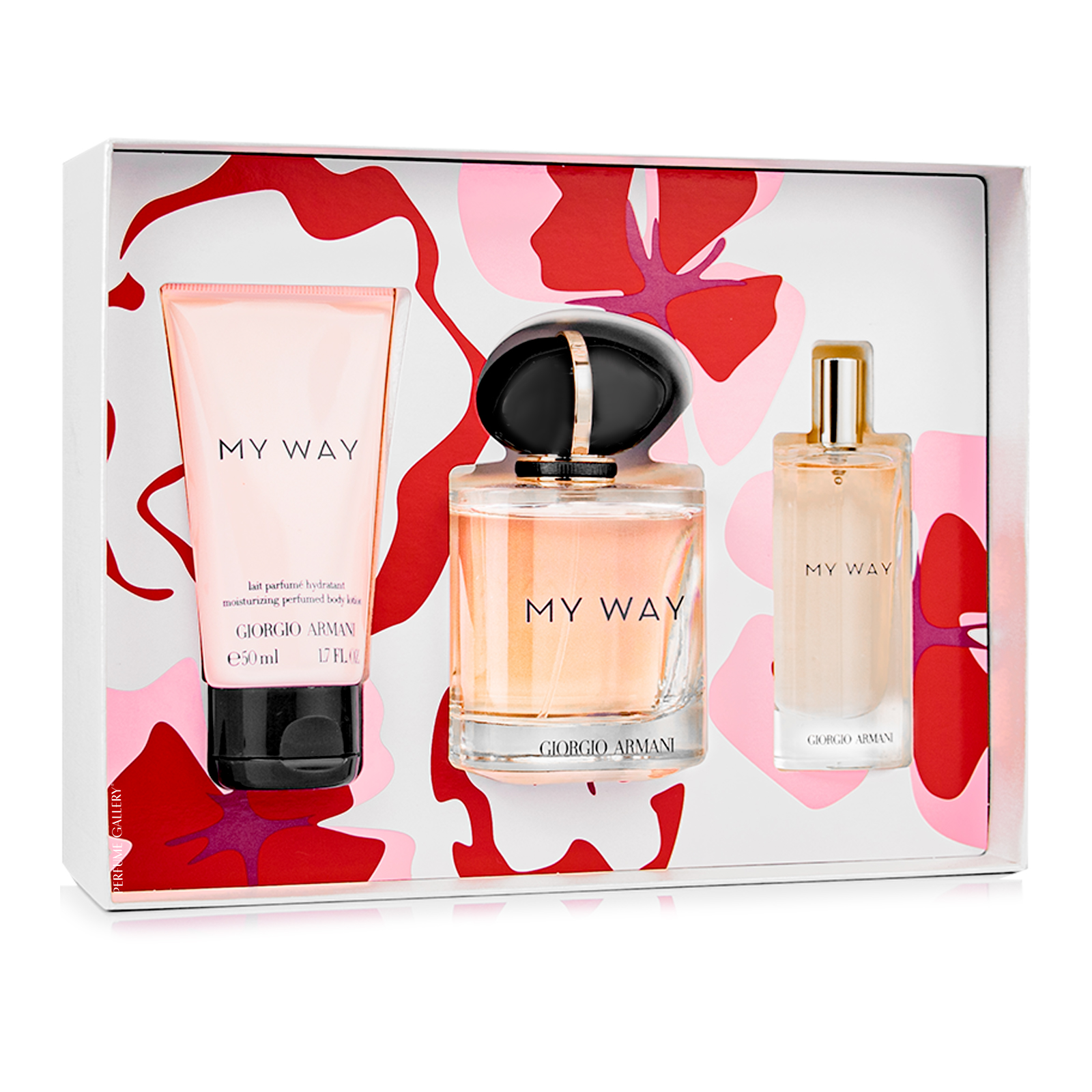 Foto 5 pulgar | Set Para Dama My Way Edp 90ml + Crema Corporal 50ml + Perfumero 15ml