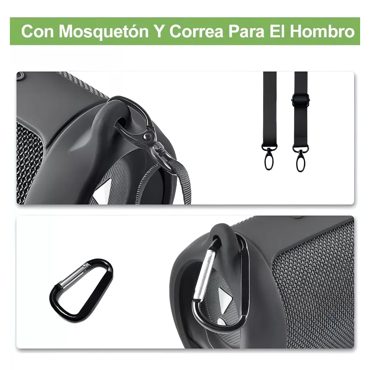 Foto 4 pulgar | Funda Protectora de Silicona para Bocina Eo Safe Imports Esi-16111 Negro
