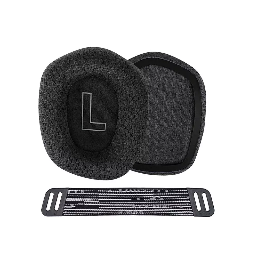 Foto 4 pulgar | Almohadillas + Diadema Compatibles Con Logitech G733 G335 Negro