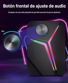 Foto 4 | Bocinas Gaming Xtellar Con Luces Rgb Led