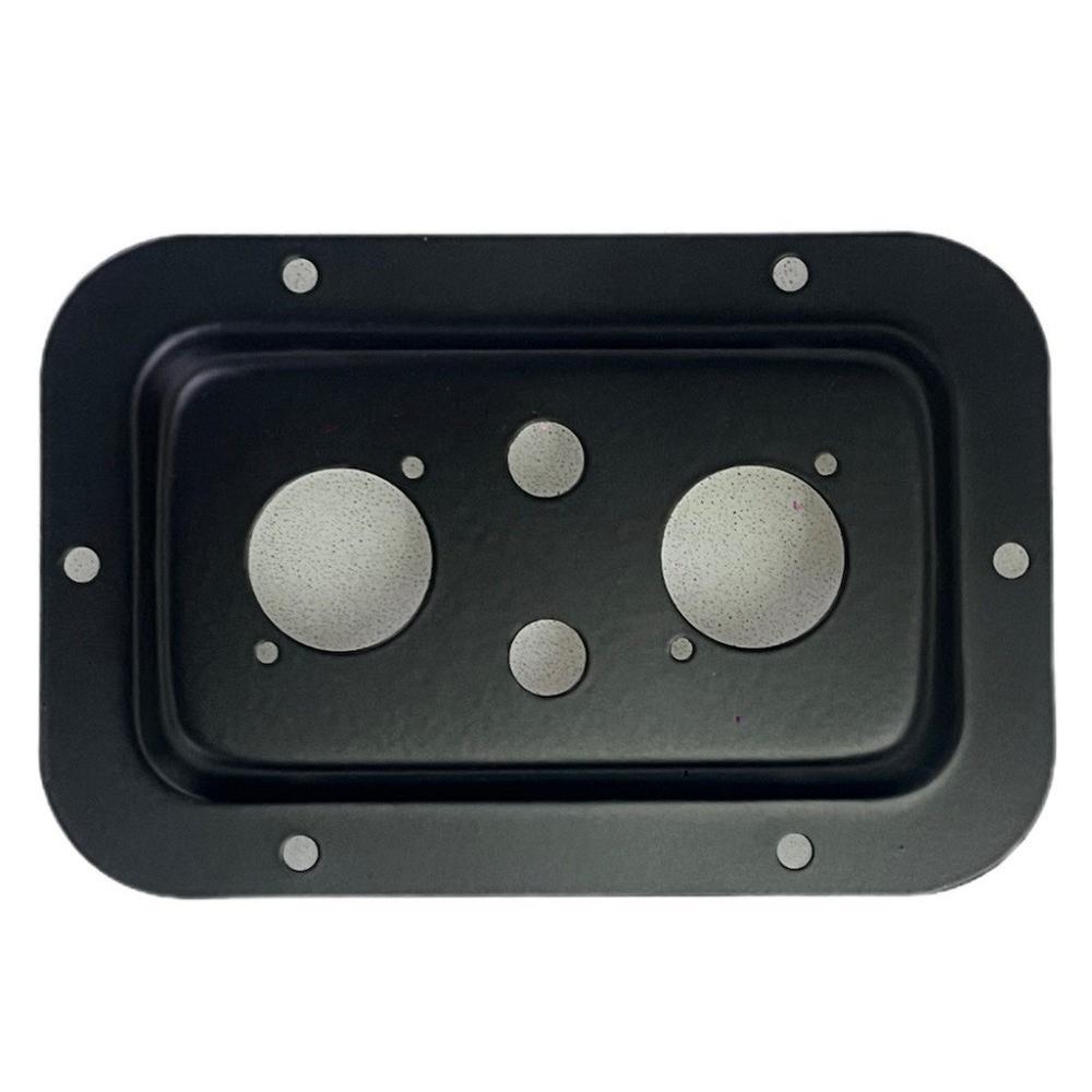Foto 4 pulgar | Tapa Metálica Para Bafle Con 4 Orificios De 13,7 X 9 X 1,4 Cm