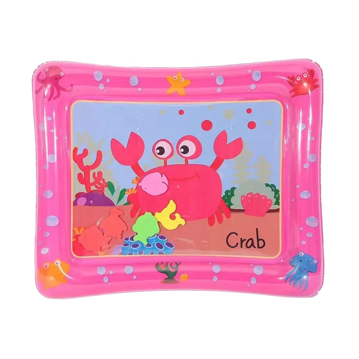 Cojín Agua Inflable Bebé Estimulació Temprana Alfombra Diseño Rosa $609