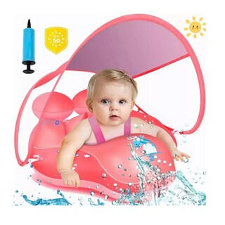 Foto 3 | Salvavidas Inflables Flotador Bebe Alberca Playa Con Sombra Eo Safe Imports Esi-14811 Rosa