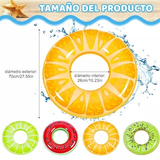 Foto 2 | Set 4pzs Salvavidas Inflables 70cm Para Alberca Para Playa Niños Eo Safe Imports Esi-14812 Multicolor