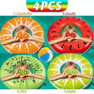 Foto 3 | Set 4pzs Salvavidas Inflables 70cm Para Alberca Para Playa Niños Eo Safe Imports Esi-14812 Multicolor