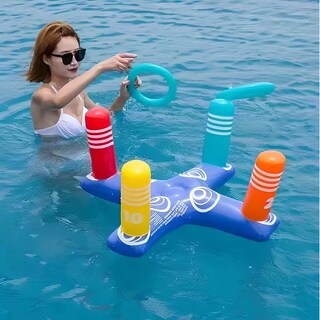 Foto 2 | Juego Inflable Lanzamiento Aros Dinámico Alberca Piscina Set Eo Safe Imports Esi-18385 Multicolor