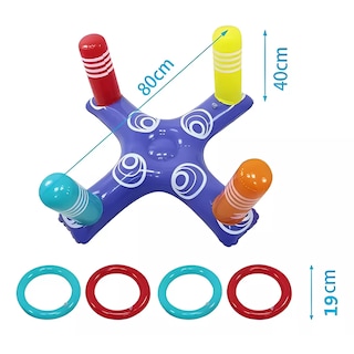 Foto 3 | Juego Inflable Lanzamiento Aros Dinámico Alberca Piscina Set Eo Safe Imports Esi-18385 Multicolor