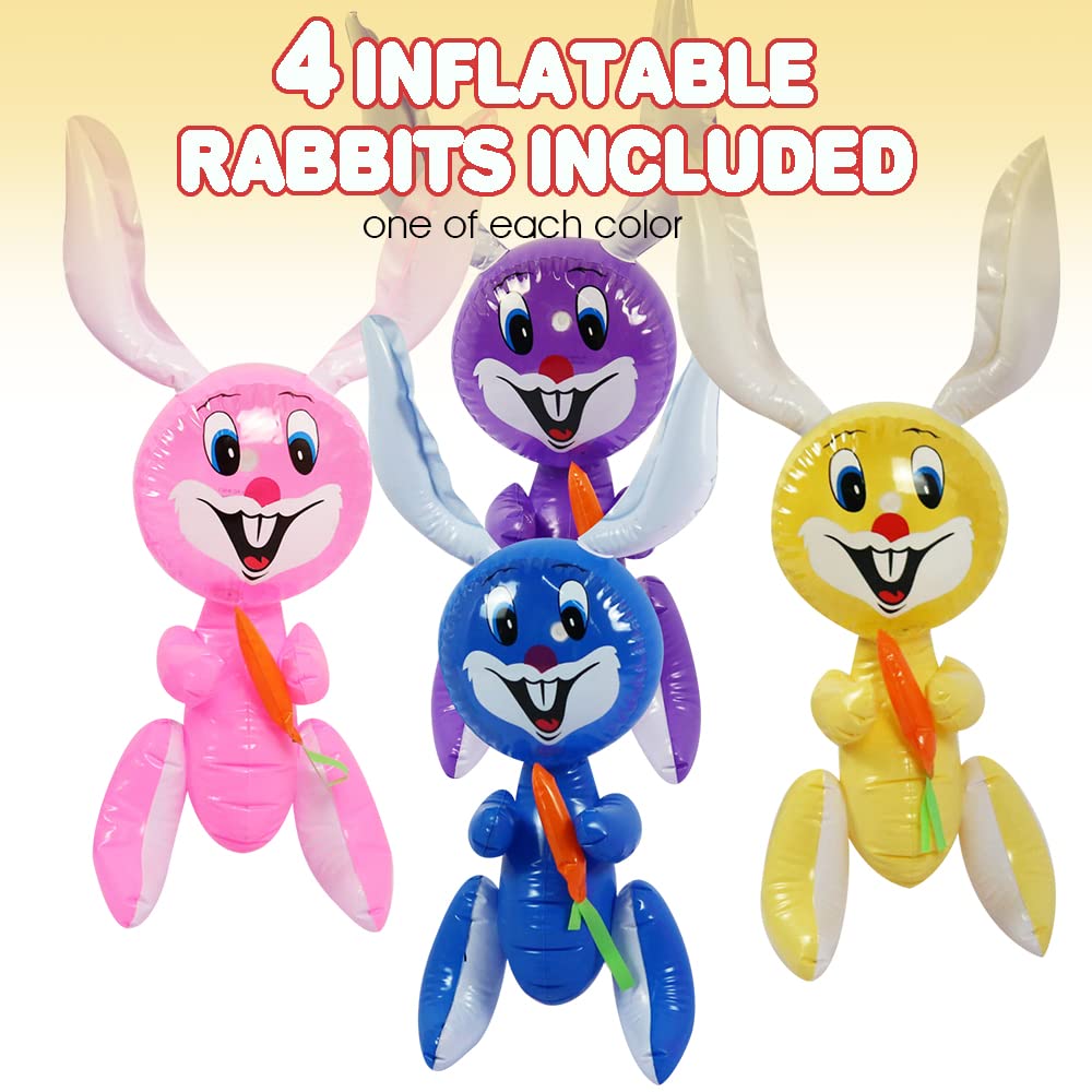 Foto 3 pulgar | Conejo De Pascua Hinchable Artcreativity De 58 Cm Con Zanahoria - Venta Internacional.
