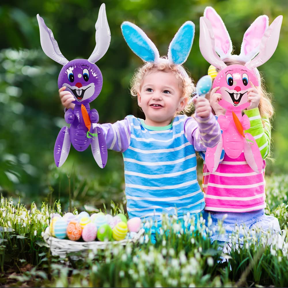 Foto 6 | Conejo De Pascua Hinchable Artcreativity De 58 Cm Con Zanahoria - Venta Internacional.