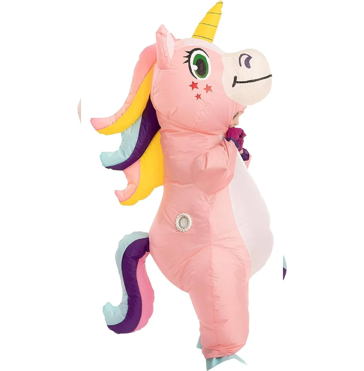 Foto 4 | Disfraz Inflable  Lab.g De Unicornio T-rex De Fiesta Rosa