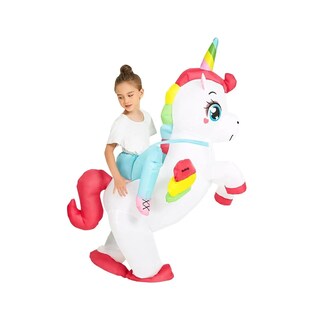 Foto 3 | Disfraz Inflable Belug De Unicornio Para Niños 85-125cm Blanco Rojo