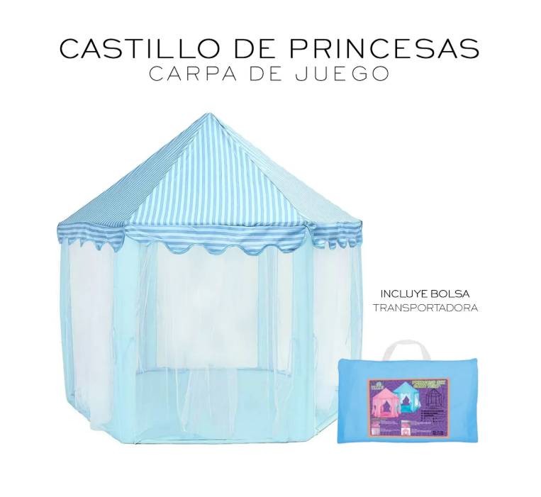 Foto 3 pulgar | Castillo Carpa Niñas Princesa Casa Portátil Tienda Nube