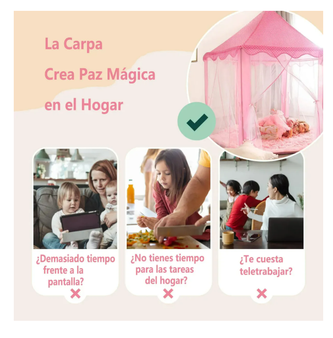 Foto 5 pulgar | Castillo Princesa Casa Niñas Tienda Juegos Juguete
