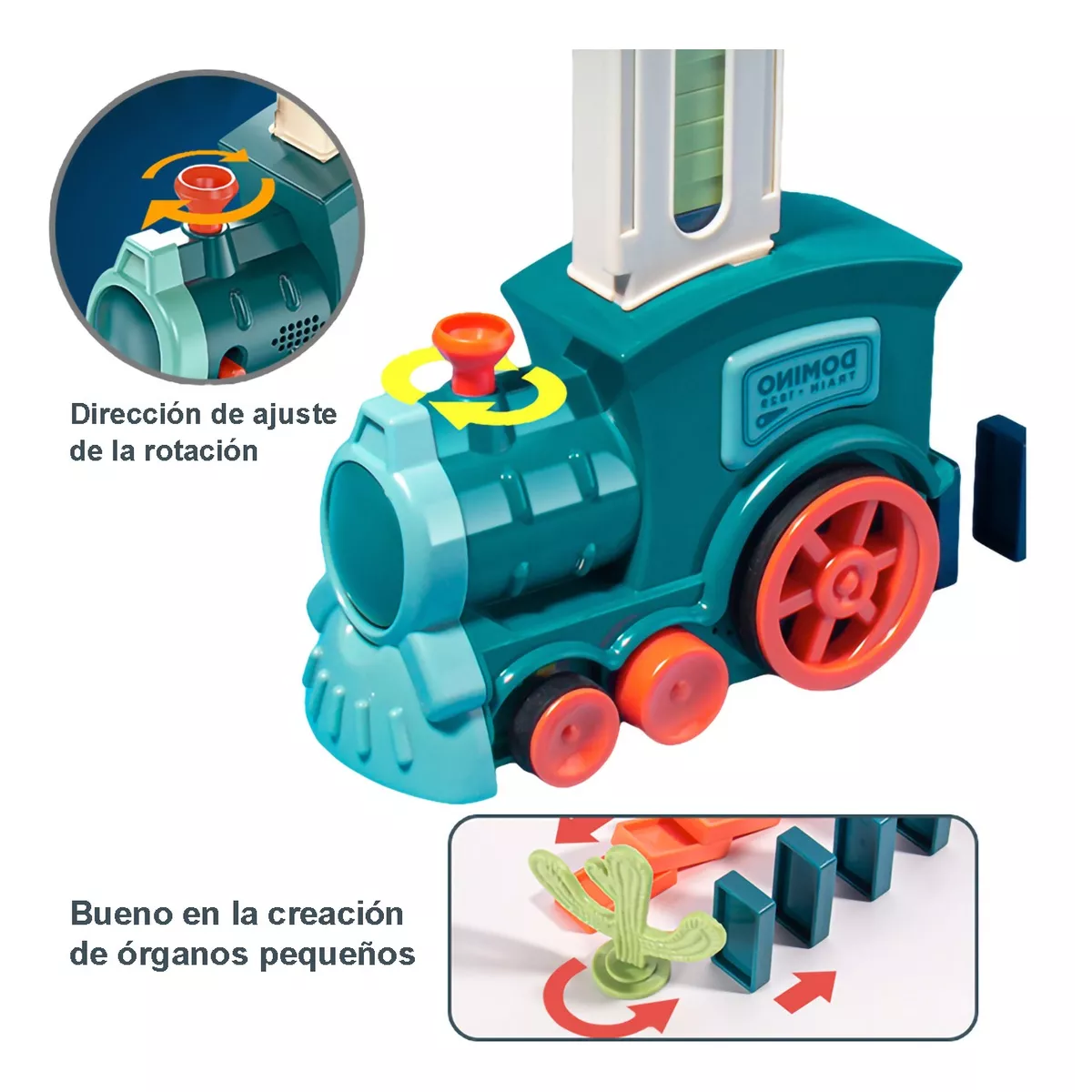 Foto 4 pulgar | Juego de Tren Dominó Vehículos para Niños 180 Piezas