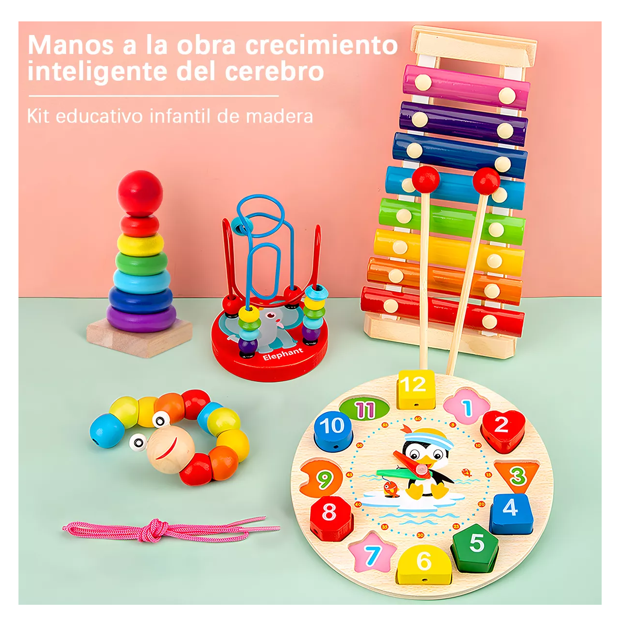 Foto 3 pulgar | Paquete Didáctico Infantil Estimulación Temprana Juguete Colores