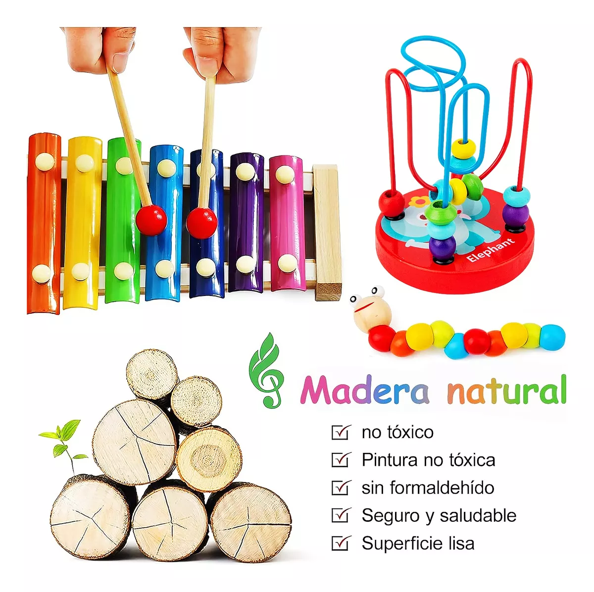 Foto 6 pulgar | Paquete Didáctico Infantil Estimula Temprana Juguete 8 Piezas, Varios Colores