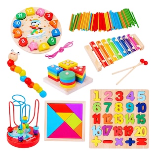 Foto 1 | Paquete Didáctico Infantil Estimula Temprana Juguete 8 Piezas, Varios Colores