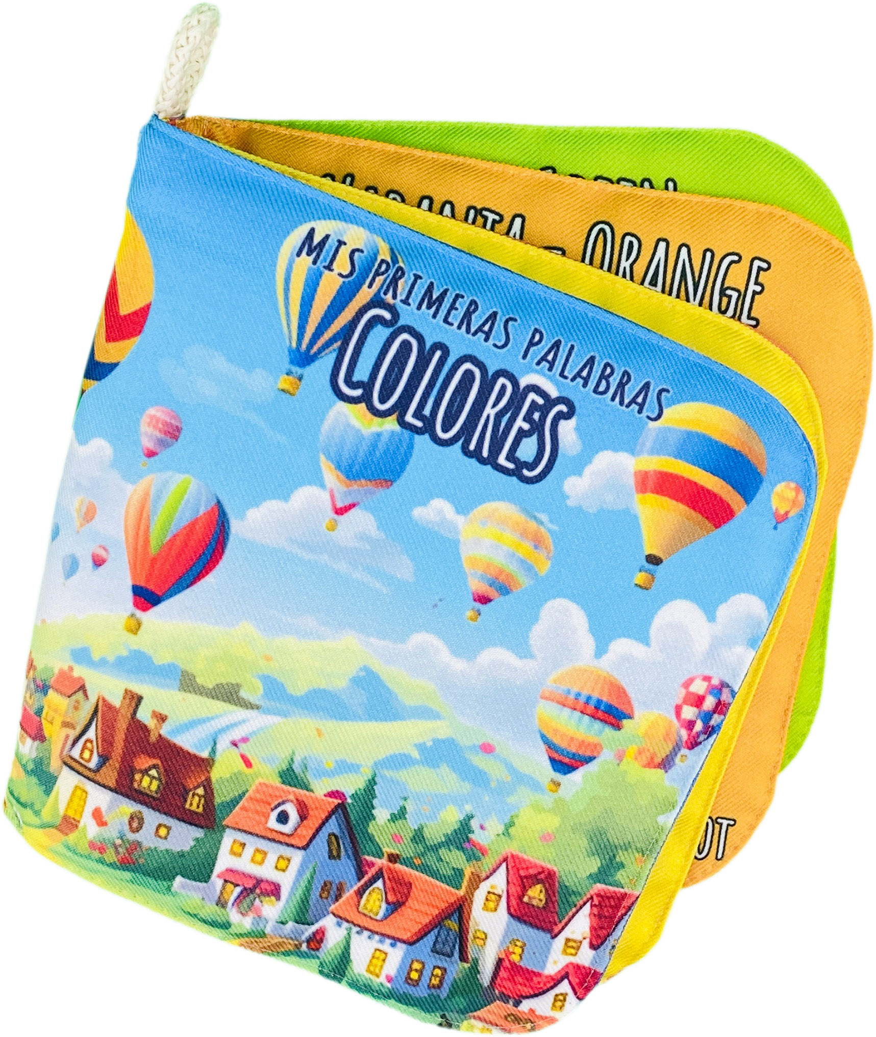 Libro De Tela Para Bebés Luulu-mis Primeras Palabras-colores-juguete Educativo Para Recién Nacidos.